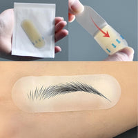 Eyebrow Stencil Kit, 20PCS Disposable Eyebrow Tattoo Practice Skin for Women & Beginners, Brow Mapping Tape Strips, Practice Bandage Ideal for Precision Brow Design