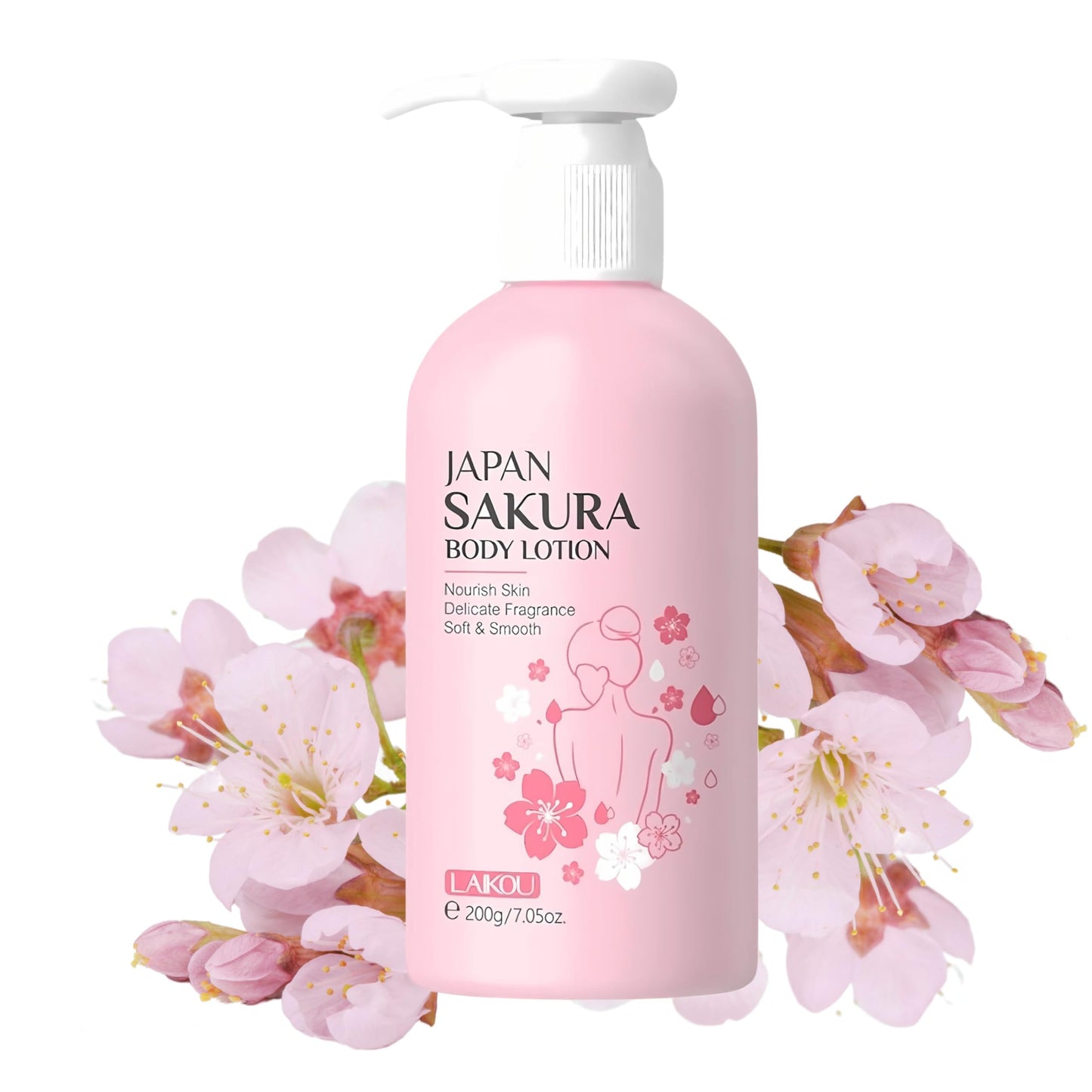 Prosperina Japanese Cherry Blossom Body Lotion – Radiant Glow Firming Moisturizer with Niacinamide & Vitamin C | Hydrating Body Cream for Dry Skin | Lightweight, Non-Sticky, Fast-Absorbing | Pump Bottle | 200ml
