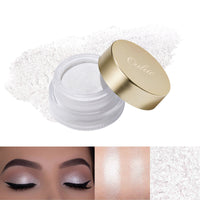Oulac Glitter Eyeshadow for Highlighter Makeup - White Eyeshadow with Waterproof Formula | Up to 12 Hours Wear | Creates Eye-Catching Eye Make-up, Vegan, 12g, (01) Crystal Rain