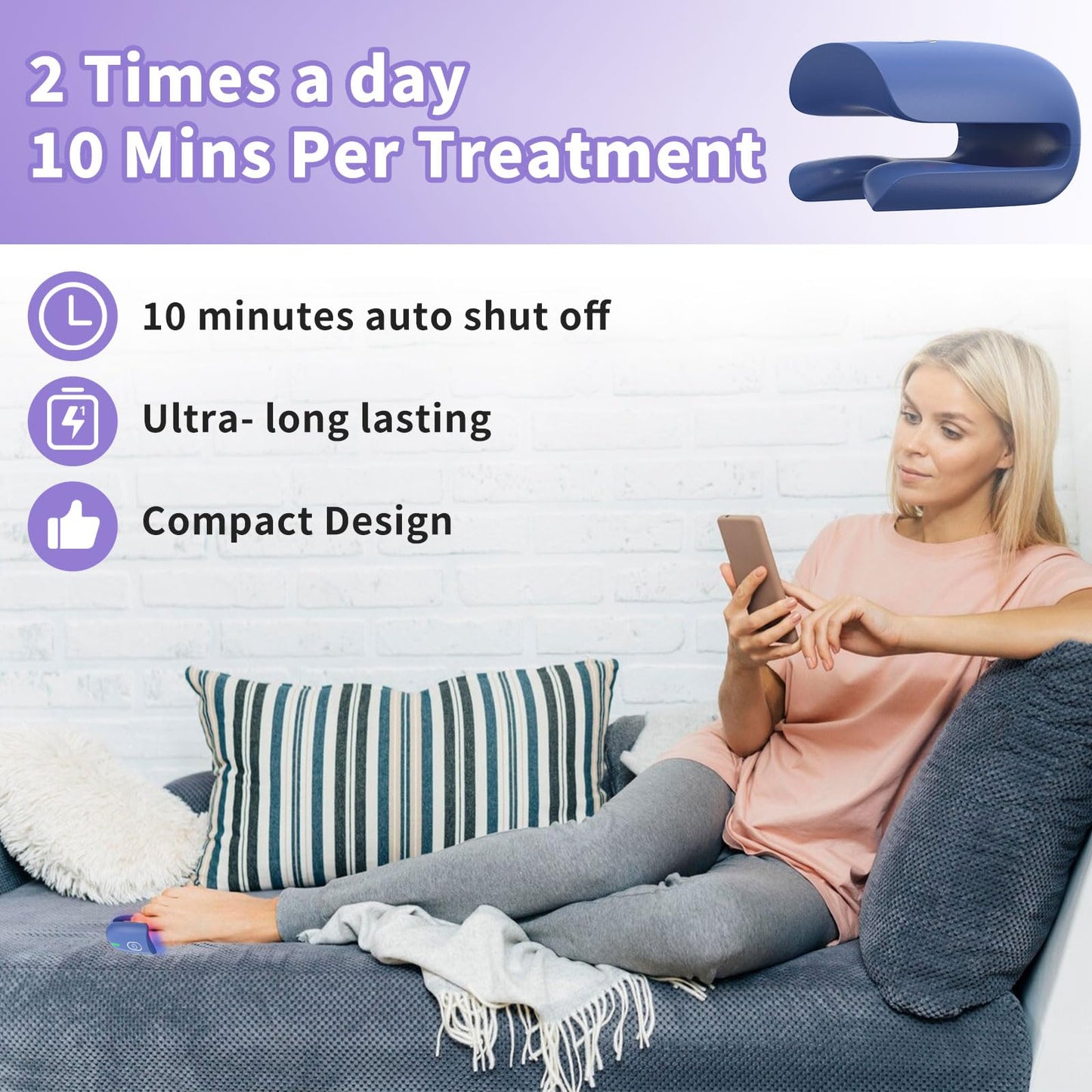 HaSoCare Nail Fungus Device, Fungal Nail Treatment, Antigungal Device for Toenail Fingernail and Onychomycosis