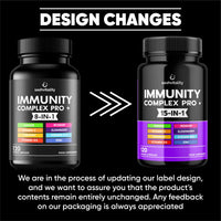 SASH Vitality Sash Vitality Immunity Complex Pro+ Immune System Booster with Vitamin D3 - High Strength Immune Support Supplements Immune System Vitamins Zinc, Elderberry, B12, C, Turmeric & More-120 Vegan Capsules