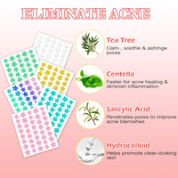 Home Holic Star 480 Pimple Patches Spot Patches Acne Treatment Absorbing Cover Invisible Blemish Cover Spot Sticker for Fast Acting Skincare