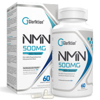 Glorfktion NAD Supplement | 750mg Advanced NAD Contains All 7 Ingredients in 1 Capsule | NAD+ Booster for Anti Aging | 60 Count Capsules (60 Count (Pack of 1))