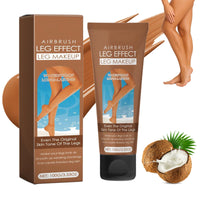 Mikloven 2PCS Waterproof Leg Makeup with Tanning Effect – Full Coverage Body Concealer for Veins & Scars, Natural-Looking Bronzing Cream, Sweat-Resistant & Streak-Free Blendable Foundation (Bronze)