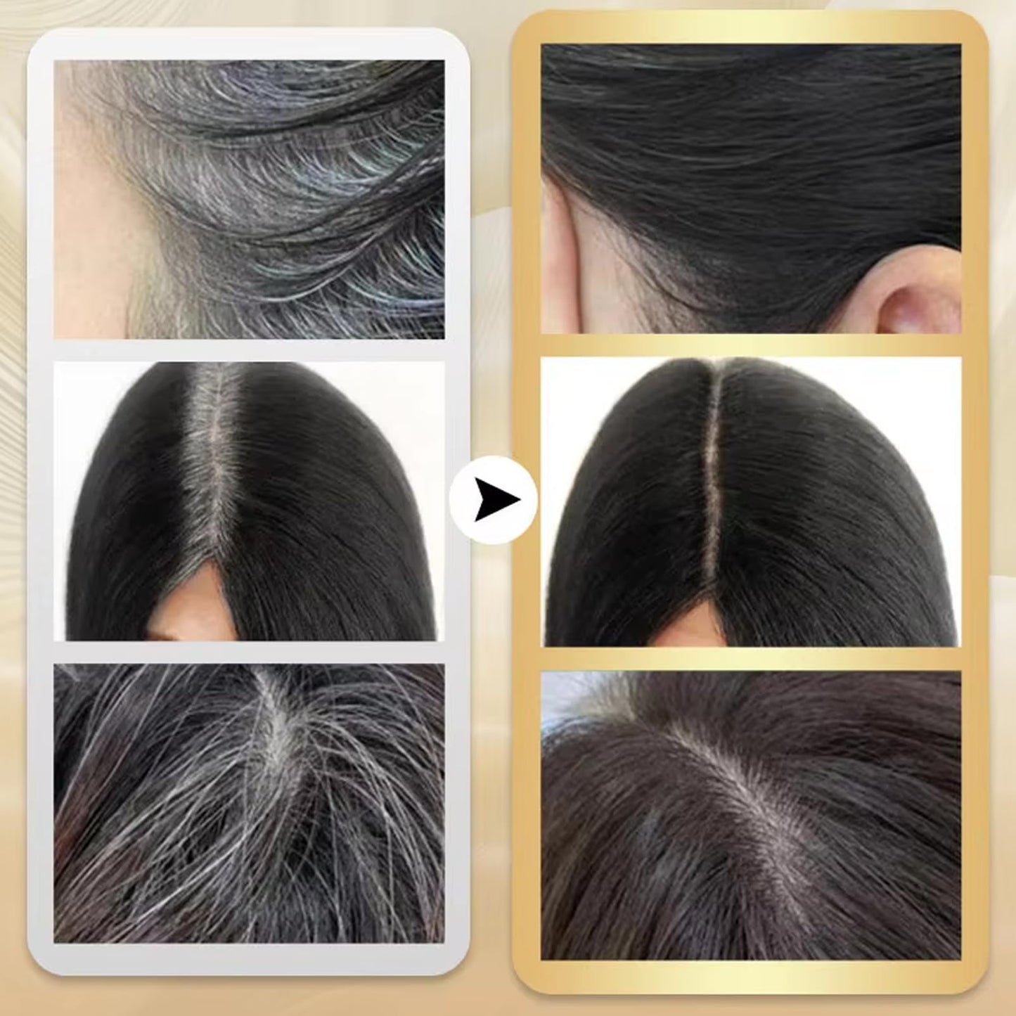 HERBENJOY Hair Colour Stick, Root Touch Up, Grey Hair Cover Up with Comb, Instant Waterproof & Sweat-Proof Hair Dye Stick, Safe and Convenient Comb Hair Dye for All Hair (Dark Brown)