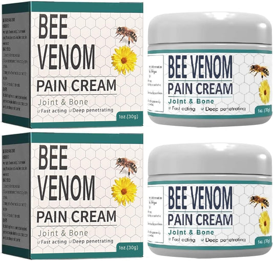 ChicNana Bee Venom Pain and Bone Healing Cream, Advanced Bee Venom Gel Joint and Bone Therapy,New Zealand Bee Venom Joint and Bone Therapy Cream, Bee Venom Ultra Strength Pain Relief Cream (2)