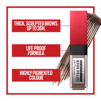 Maybelline Eyebrow Gel Tint, Waterproof and Smudge proof, Long-lasting Peel Off Tint, Semi Permanent Brow Gel, Tattoo Brow 36hr, Soft Brown