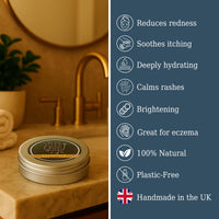 The Ilex Wood - All-Natural Skin Balm - Calendula Salve - soothes rashes, itching, dry skin, eczema, cruelty free, plastic free, handmade in the UK - 100ml