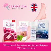 CARNATION FOOTCARE Cracked Heel Cream, Revives Rough, Dry and Cracked Heels, Moisturises, Rehydrates Dry Callused Feet with Refreshing Peppermint Oil with 20% Urea, 50ml