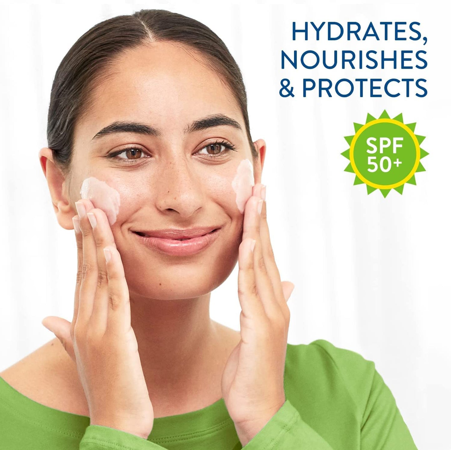 Cetaphil Daily Defence Face Moisturiser, SPF 50+ Day Cream With Glycerin, 50g, Sunscreen For All Skin Types