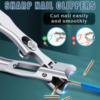 DRMODE Toe Nail Clippers for Thick Nails with Catcher