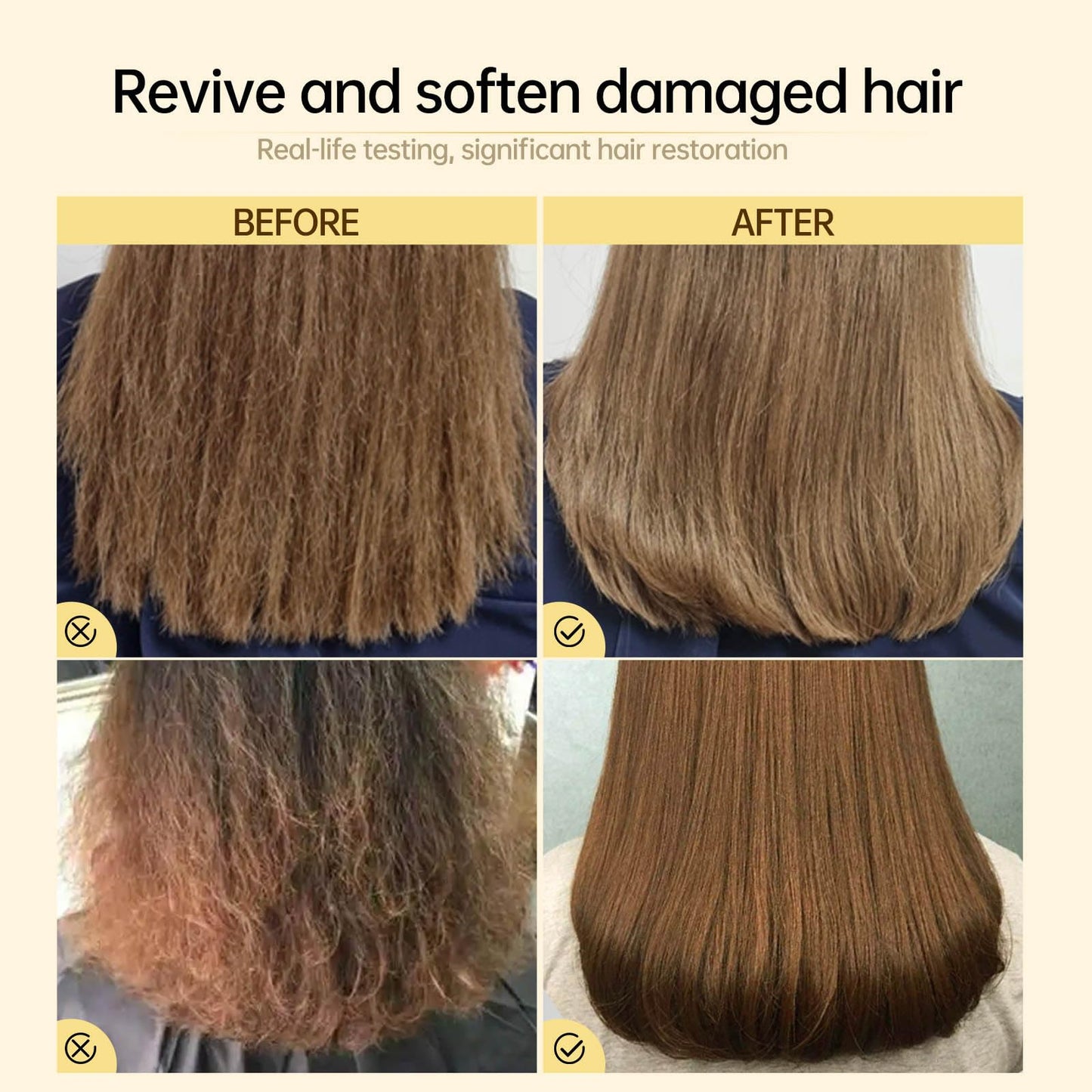 Advanced Hair Mask,Professional Keratin Hair Mask,8s Revitalizes Hot Dyeing Damaged Hair,Instantly Smooths Frizz,for Color Treated Hair Dry,Hair Repair Treatment for Damaged Hair 2.47 Oz