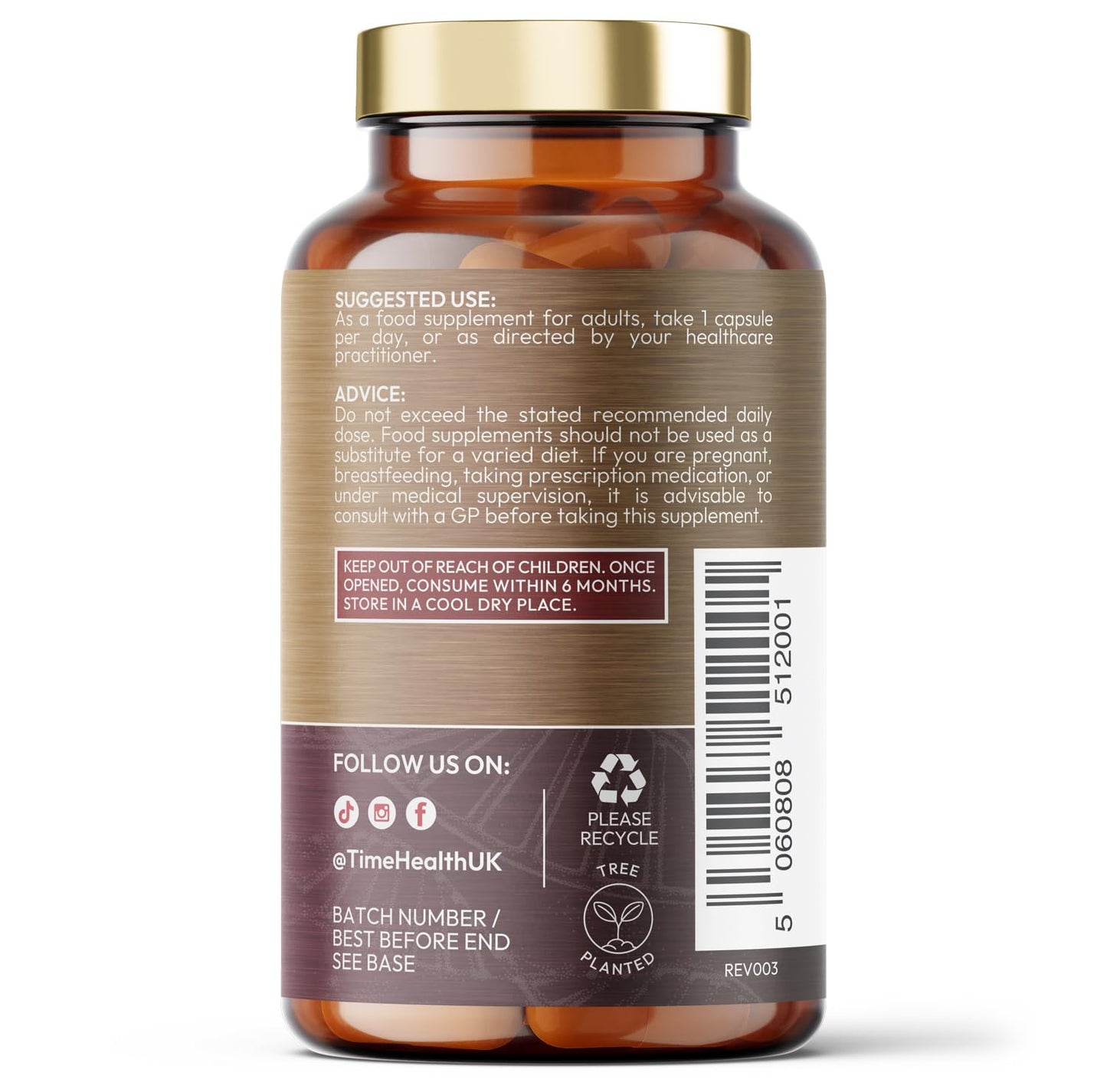 Time Health Gut Restore – Rewild Your Gut – 12 Strain Probiotic & Postbiotic Butyrate – MicroBiomeX – Clinically Proven – Advanced Bio Cultures Formula – Vegan Probiotics – UK Made - 60 Capsules