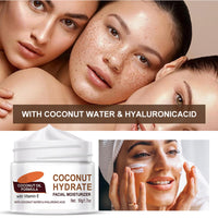 GNAUMORE Coconut Hydrate Facial Moisturiser,Coconut Oil Facial Moisturizer,Coconut Hydration Facial Lotion,Coconut Oil Body Lotion,Coconut Water Facial Moisturizer,Coconut Oil Formula Body Lotion
