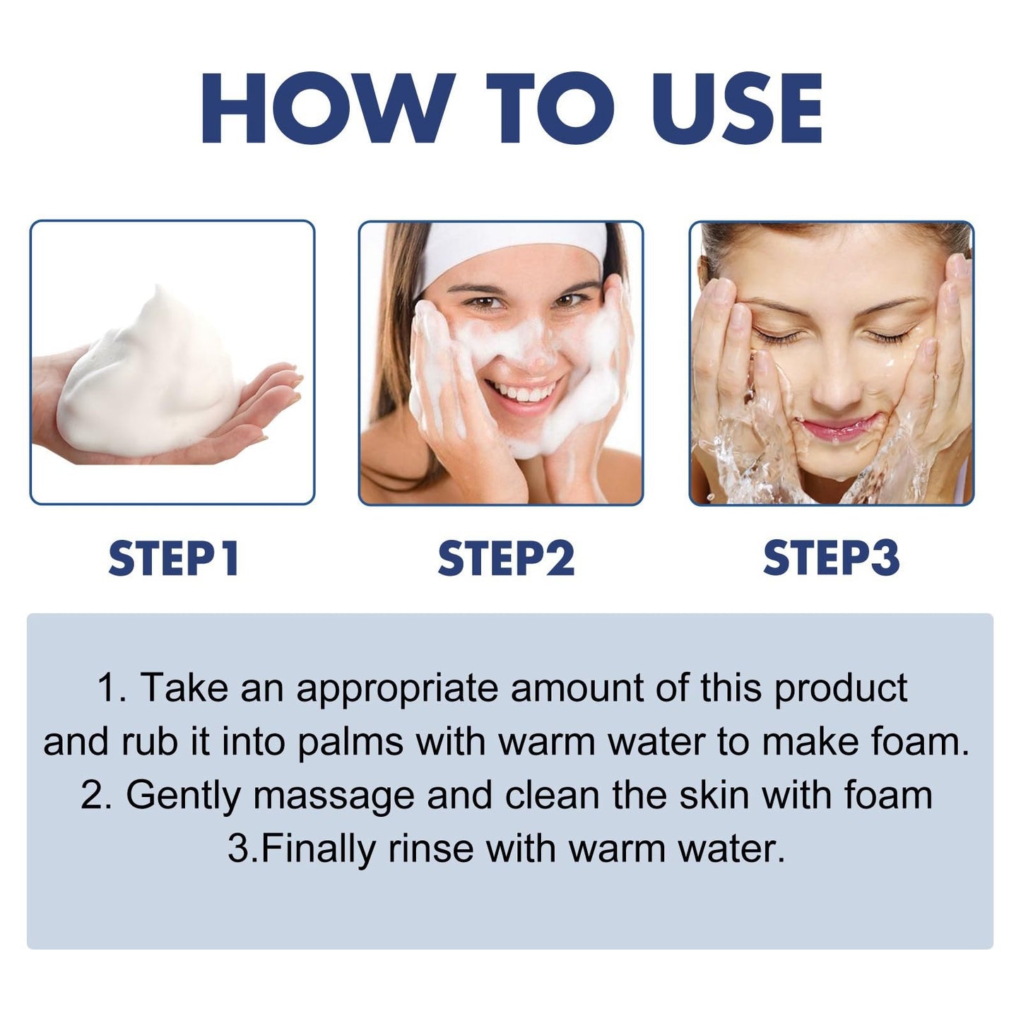 Acne Foaming Wash,Mild Daily Facial Cleanser for Deep Pore Cleansing,Acne Foa/m Wash,Gentle Daily Cleans/ing Foam,Clea/nsing Fo/am for Women,Facial Wash Women to Soothe Redness,Exfoliating Face Wash