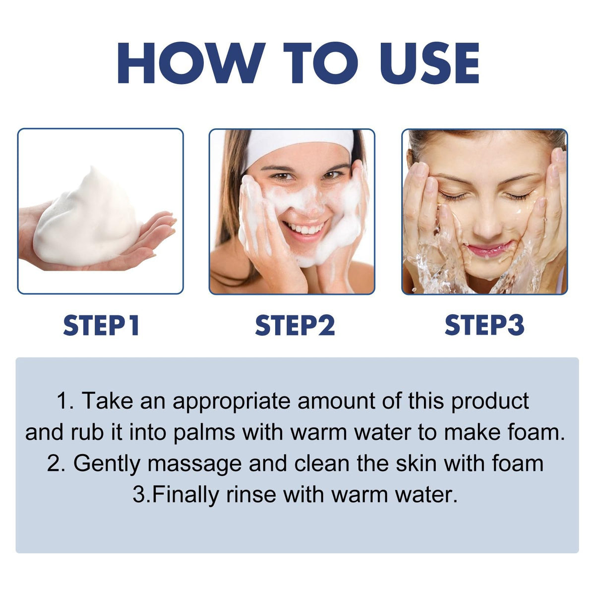 Mubuni Acne Foaming Wash,Mild Daily Facial Cleanser for Deep Pore Cleansing,Acne Foa/m Wash,Gentle Daily Cleans/ing Foam,Clea/nsing Fo/am for Women,Facial Wash Women to Soothe Redness,Exfoliating Face Wash