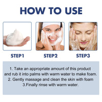 Mubuni Acne Foaming Wash,Mild Daily Facial Cleanser for Deep Pore Cleansing,Acne Foa/m Wash,Gentle Daily Cleans/ing Foam,Clea/nsing Fo/am for Women,Facial Wash Women to Soothe Redness,Exfoliating Face Wash