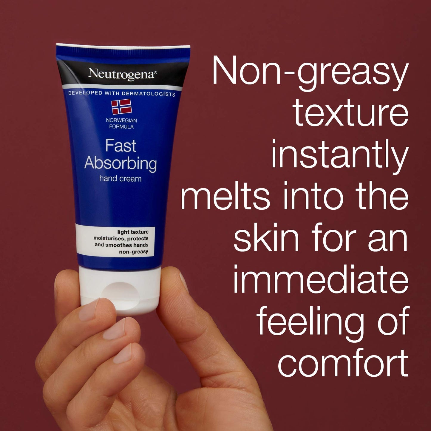 Neutrogena Norwegian Formula Fast Absorbing Hand Cream, 75ml X3, Brown, 3 X 75 Ml