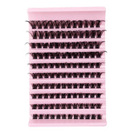 GGOKOK Lash Clusters Wispy DIY Lash Extension 8-16mm Eyelash Clusters 120 pcs Natural Cluster Lashes Individual Lashes Clusters at Home D Curl Fluffy Eyelash Extensions(D08)