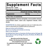 Best Naturals Pregnenolone 100 mg 120 Tablets (120 Count (Pack of 2))