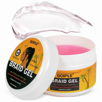 WOZUTUNT Strong Hold Braiding Gel for Twists, Locs, Edges, Cornrows - with Hair Combs for Effortless Styling - No Flake, High Shine, Smoothing, Tames Frizz Braid Gel & Edge Control 8.8 OZ