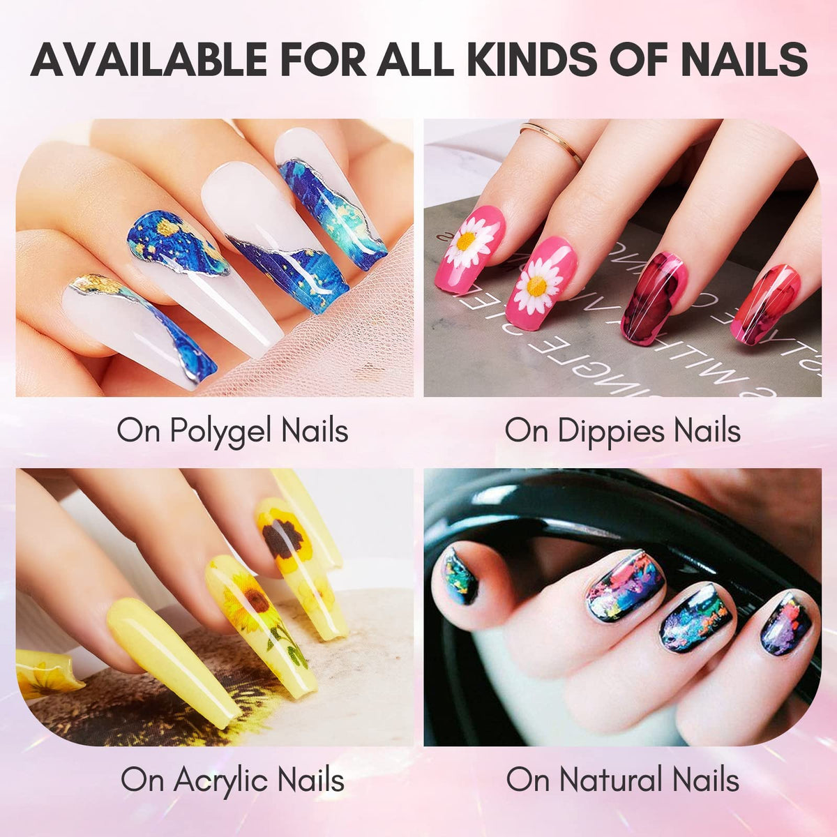 Makartt 15ML Nail Foil Glue Gel for Foil Stickers Nail Transfer Tips Manicure Art DIY UV LED Lamp Required Soak Off Nail Transfer Gel Foil Nail Glue