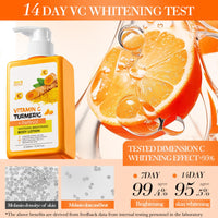 Turmeric & Vitamin C Body Lotion - Multi-Purpose Body Lotion - Turmeric,Vitamin C with Retinol Cream - Large-Capacity Body Moisturizer for Dry Skin - Remove Dark Spots,Smooth,Bright Skin 300ml