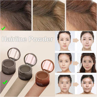 MEITREND Hairline Powder Hair Shadow Powder,Natural Brown Hair Root Dye Shadow Cover, Instantly Windproof Sweatproof Hair Touch-Up for Thin Hair Grey Hairline Quick Cover Unisex