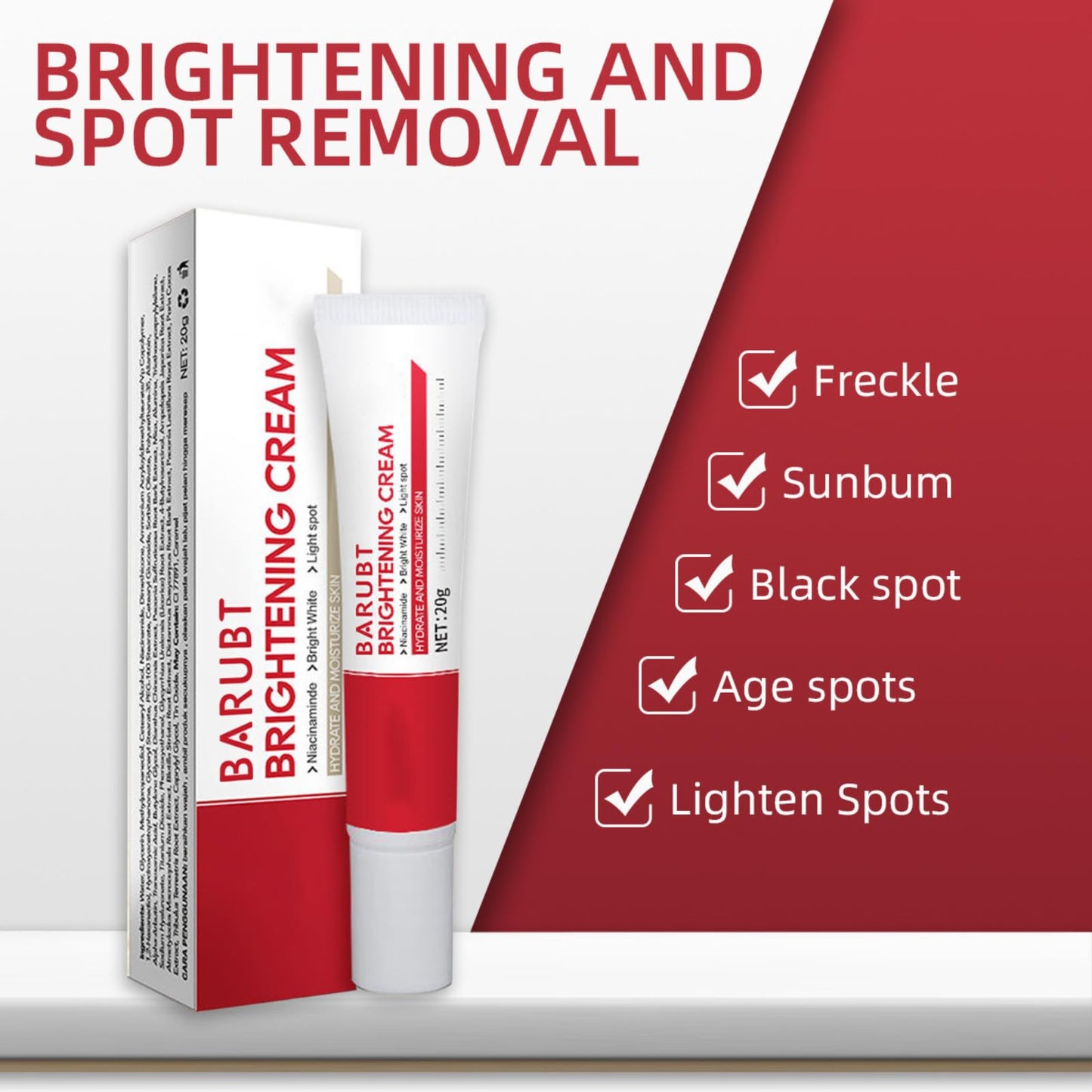 ISBEAUSOLS Brightening Face Cream - Moisturizer for Women - Dark Spot Remover for Women - Face Moisturiser for Dry Skin - Deeply Nourishes and Moisturise Skin - Skin Lightening Cream