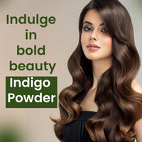 Herbal Magic's Organic Indigo Powder for Hair, USDA, Herbal Hair Dye, Natural Hair Mask/Color - Free from Fillers & Preservatives-100g