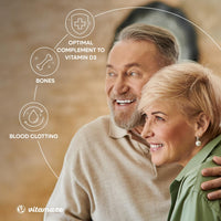 Vitamaze - amazing life Vitamin K2 MK-7 200 mcg Vegan & High Strength Menaquinone, 180 Tablets for 6 Months, German Quality, Natural & Organic Supplement Without Additives