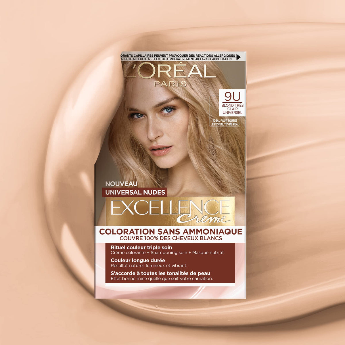 L'Oréal Paris Excellence Crème Universal Hair Colour Kit 9U Very Light Blonde