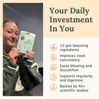 Gut Wealth Daily Postbiotic Capsules for Gut Health Support, 4 Week Pack