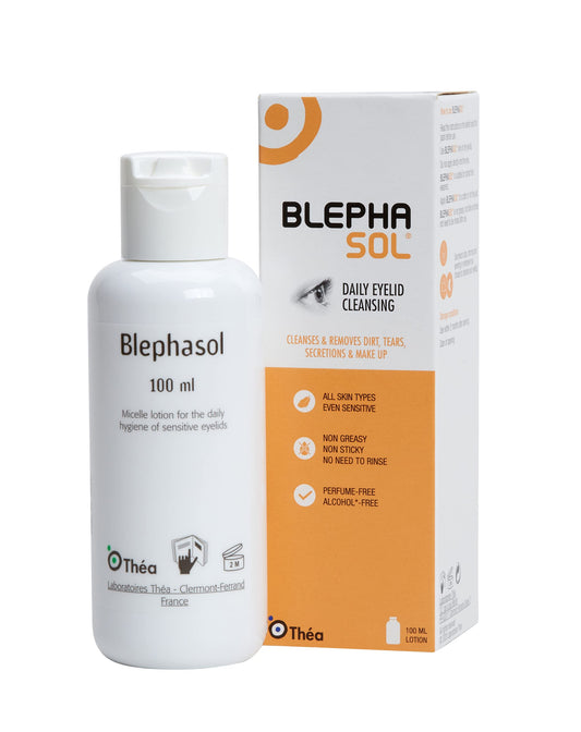 Blephasol Micellar Eyelid Cleansing Lotion 100ml | Effective and Gentle Cleansing for Make-Up Removal, Inflamed and Sensitive Eyelids | Soap & Alcohol-Free