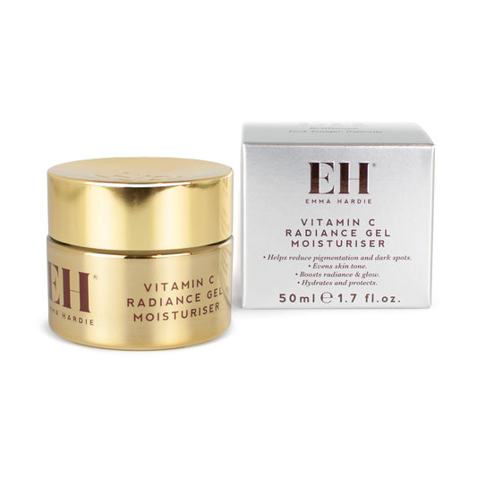 Emma Hardie 50ml Vitamin C Radiance Gel Moisturiser, Reduces Pigmentation and Increases Brightness, Helps to Even Out, Smooth & Plump Skin, Boosts Radiance & Glow, Vegan & Cruelty Free