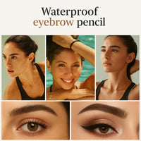 Mikloven New 4 Tip Eyebrow Pencil, Magic Liquid Microblade Brow Pen, Waterproof Long-Lasting Light Brown Brow Tint, Natural Hair-Like Strokes for Defined Contouring Brows Includes Eyebrow Razor