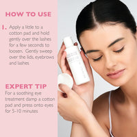 SKINICIAN Soothing Eye Makeup Remover - Premium Oil Free Eye Makeup Remover - Facial Cleanser for Sensitive Skin - Lash Cleanser with Vitamin E - Vegan & Cruelty Free Skincare (250ml)