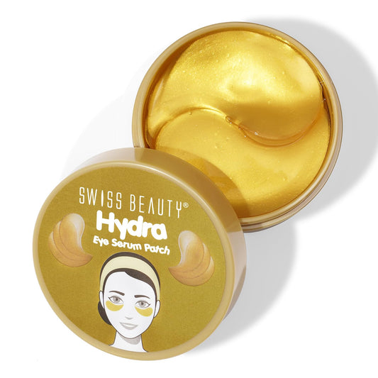 Swiss Beauty Hydra Anti Wrinkle Eye Serum Patch| Treats Dark Circles, Fine Lines And Wrinkles | Enriched With Collagen And Aloe Vera Extract | Shade -Gold, 60 Pcs by Glowrity