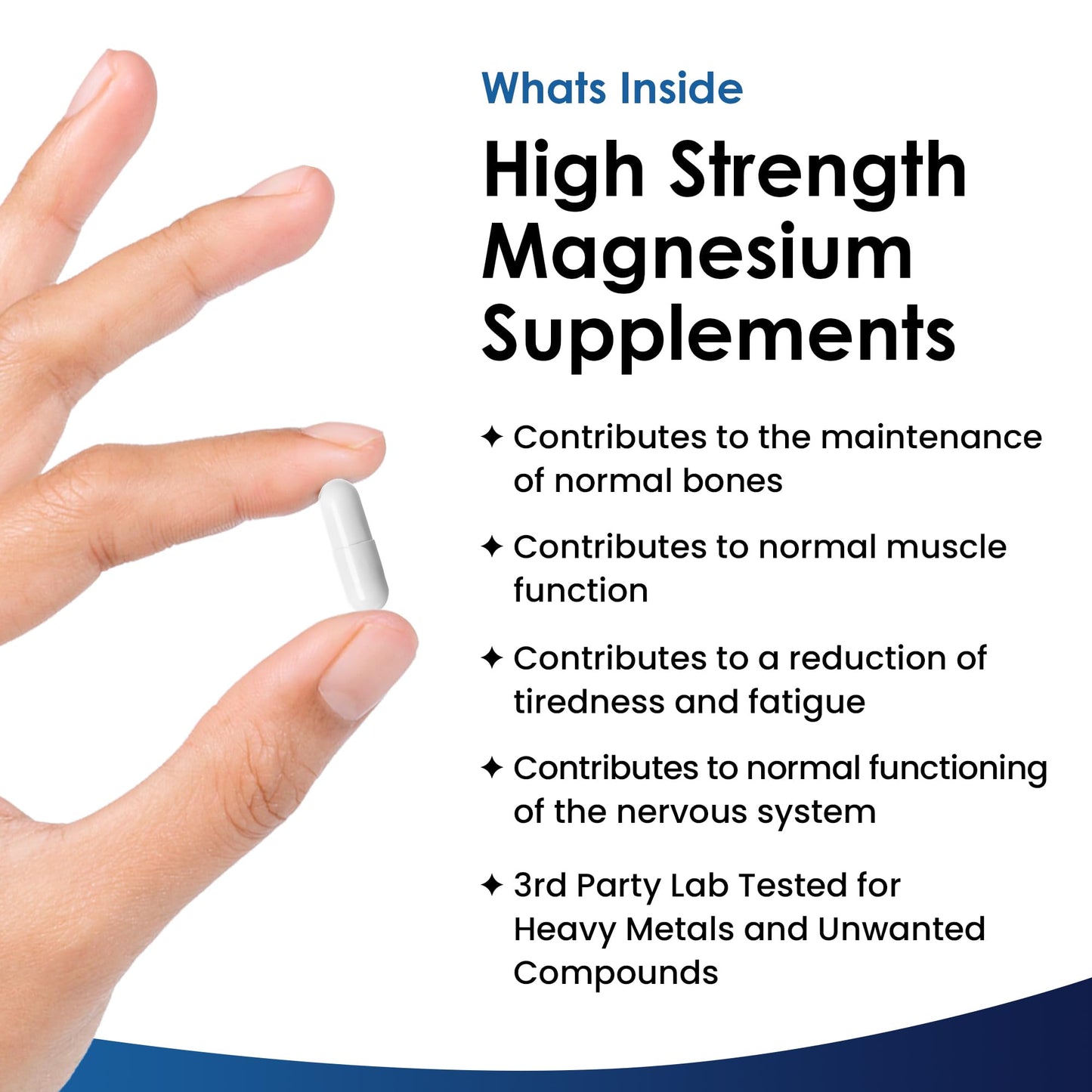 NEW LEAF PRODUCTS Magnesium Citrate Capsules 1620mg - Super Strength and High Absorption Magnesium Supplements - with 500mg ElementalMagnesium - Not Tablets - Muscle & Sleep Support (Two Months Supply)