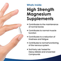 NEW LEAF PRODUCTS Magnesium Citrate Capsules 1620mg - Super Strength and High Absorption Magnesium Supplements - with 500mg ElementalMagnesium - Not Tablets - Muscle & Sleep Support (Two Months Supply)