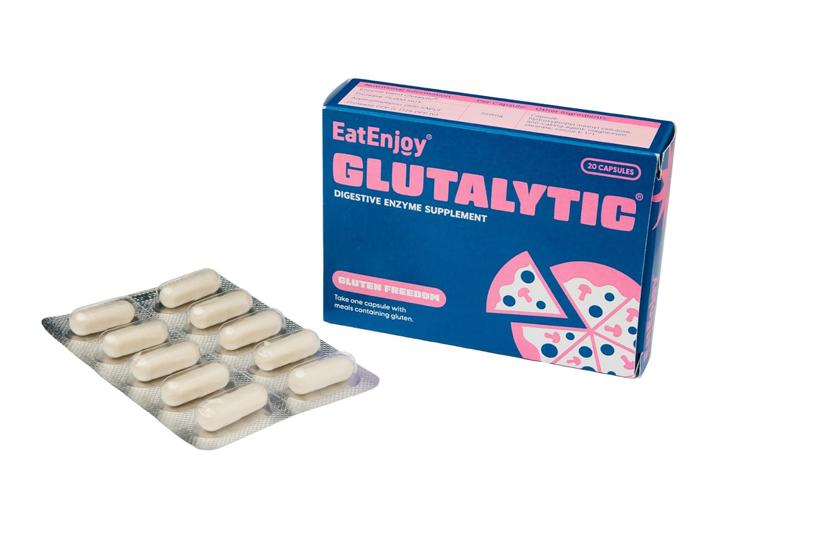 EatEnjoy Glutalytic Digestive Enzyme Supplement | 20 Capsules