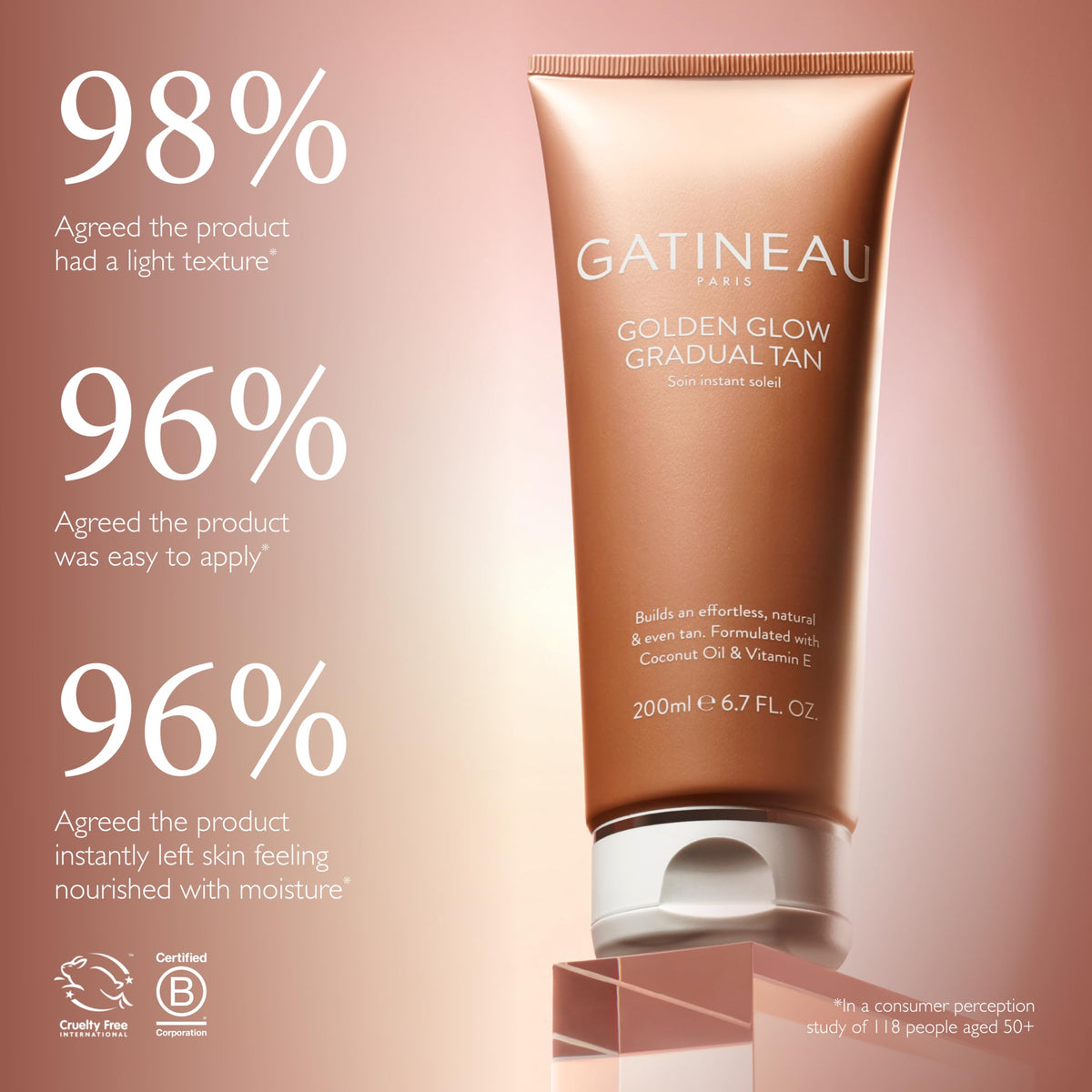 Gatineau GATINEAU Tan Accelerating Lotion 200ml + Golden Glow Gradual Tan 200ml