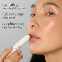 Julep It's Balm Full Coverage Lip Crayon (Canyon Rose) Hydrating, Nourishing Lip Colour - Smooth, Highly Pigmented, Semi-Gloss Finish - Buildable Lipstick with Nourishing Vitamin E Lip Balm Core