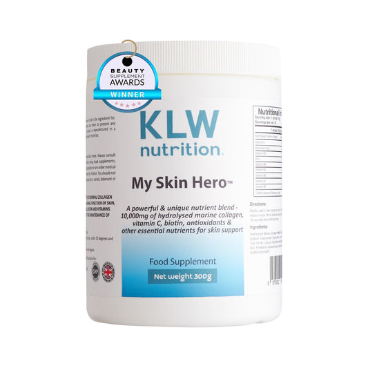 KLW Nutrition Premium Marine Collagen Powder - with Vitamin C, B-Complex, Biotin, Hyaluronic Acid - No fillers, sweeteners or additives - Healthy Skin & Joints - New Improved Formulation - 1-2 Months Supply