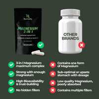 Nutrality Magnesium Glycinate 3-in-1 Complex | 60 Vegan Capsules