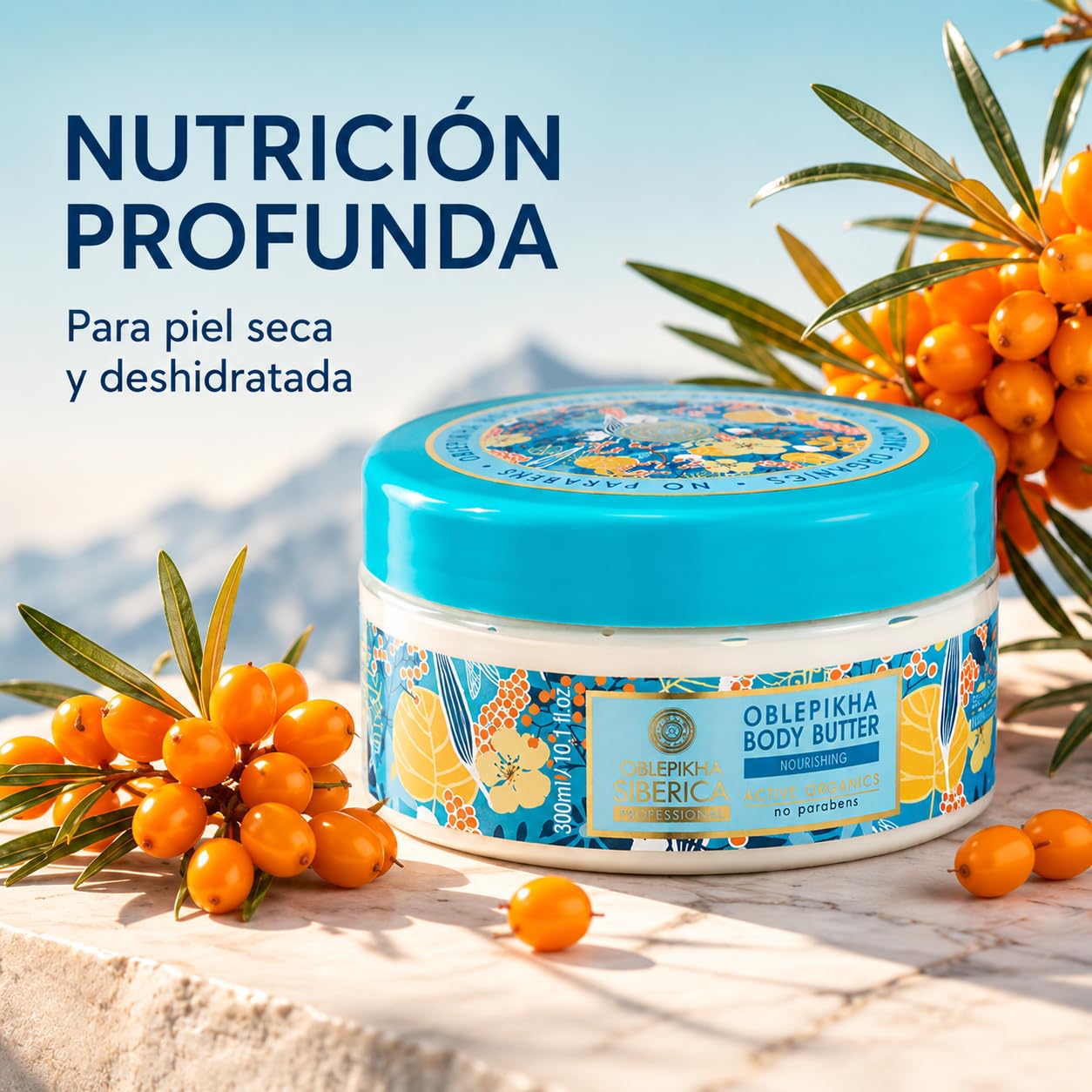 Natura Siberica Body Butter Oblepikha Deep Hydration & Intense Nourishment 300 ml