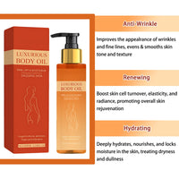 GMHLLES Mag-ic Body Oil Firming Hydrating Body Tightening Lotion Moisturizing and Firming Makes Skin Smooth and Shiny Effectively Improves Fine Lines for Women's Daily Skin Care After Bathing 100ml