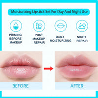 Tianyue Moisturizing lip balm set, 8 lip balm sets, lip balm set, For day and night lip care, Repair dry and peeling lips-Reduce lip lines and wrinkles