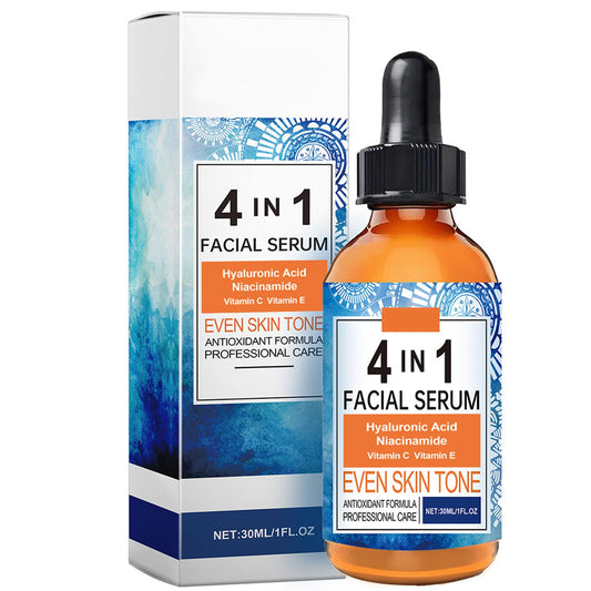 AuraBeen 4-in-1 Serum, Vitamin C, Hyaluronic Acid, Vitamin E & Niacinamide, Targets Pigmentation & Signs of Aging, 30ml