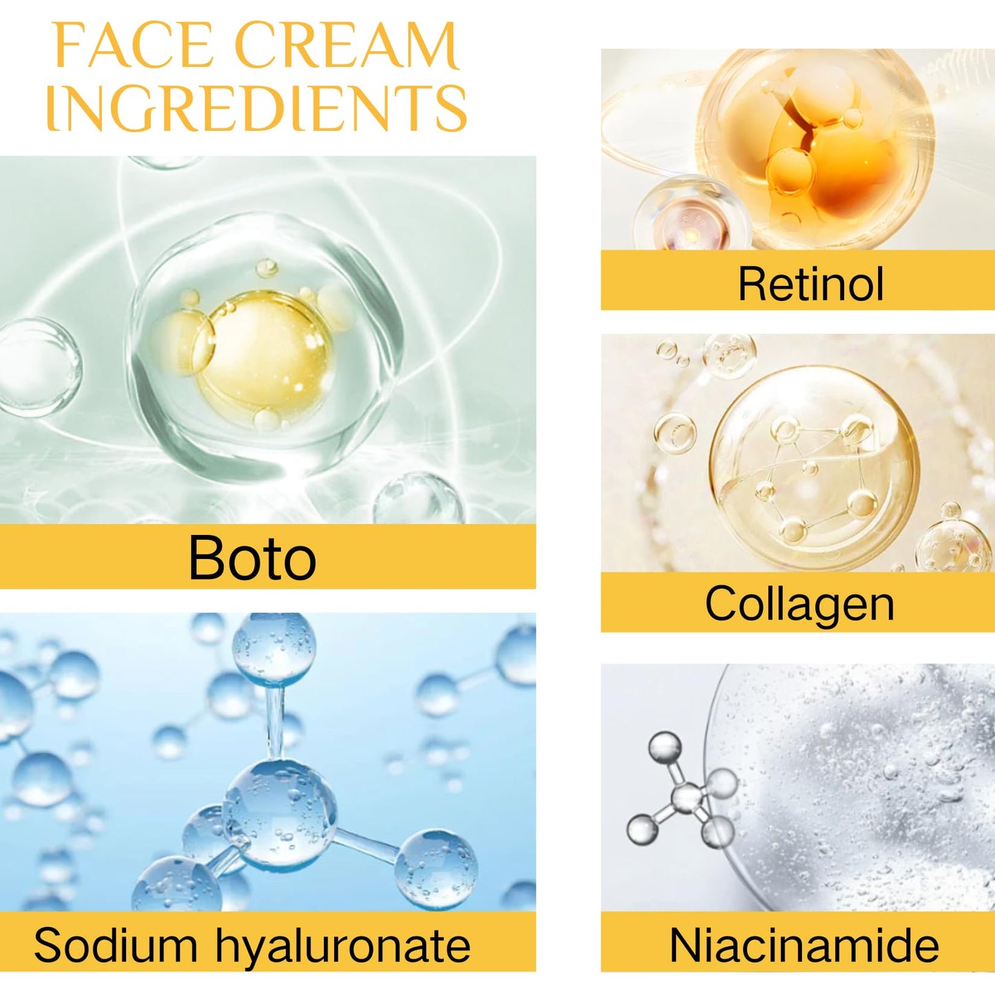 ISBEAUSOLS Face Lift BotoxCream - Boto Wrinkle Cream with Retinol,Collagen - Face, Neck, Eye,Skin Tightening Cream for Face - Smooth Loose Sagging Skin, Puffiness, Fine Lines & Wrinkles
